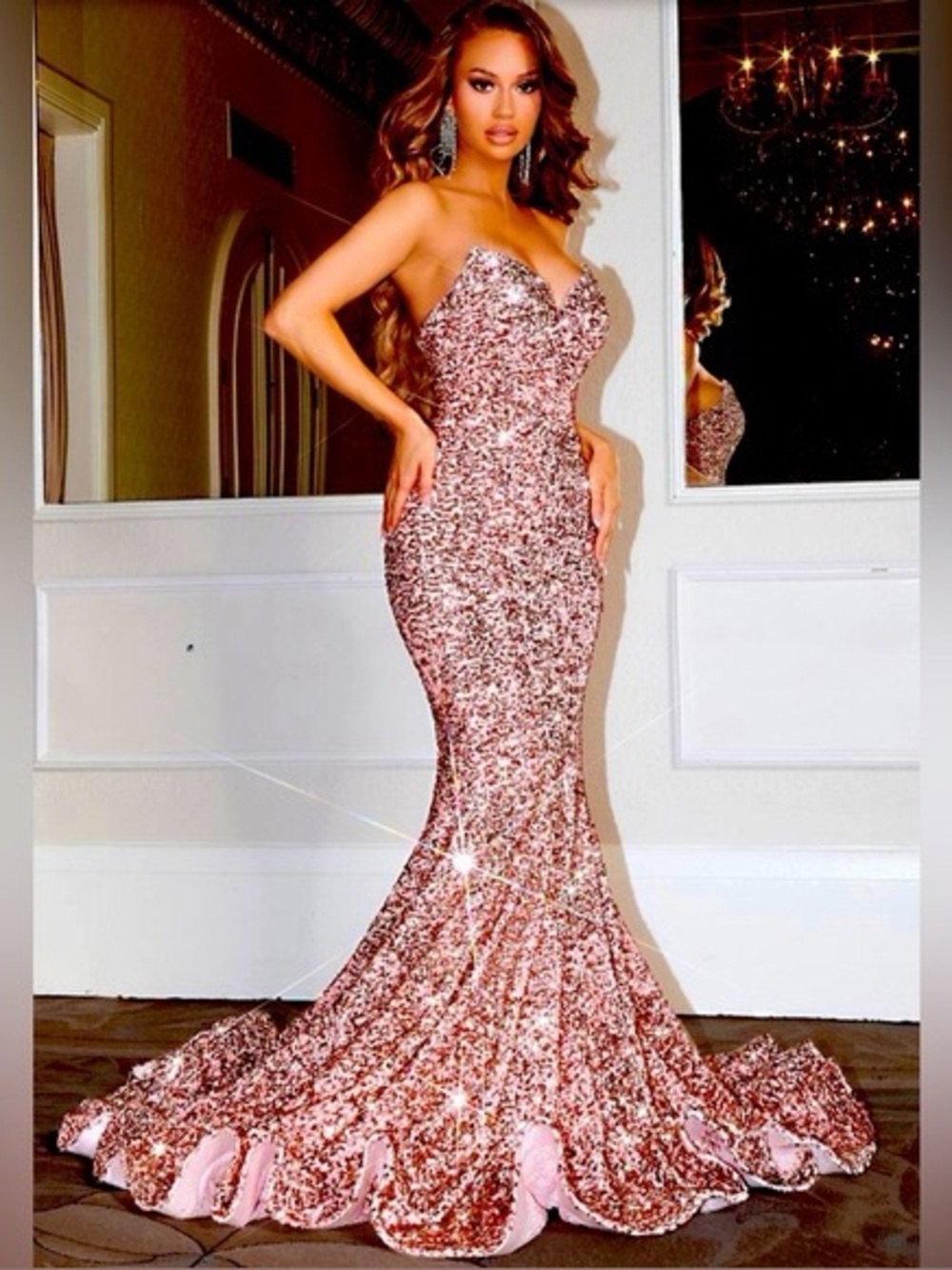 ROSE GOLD - PORTIA & SCARLETT MAXI MERMAID DRESS